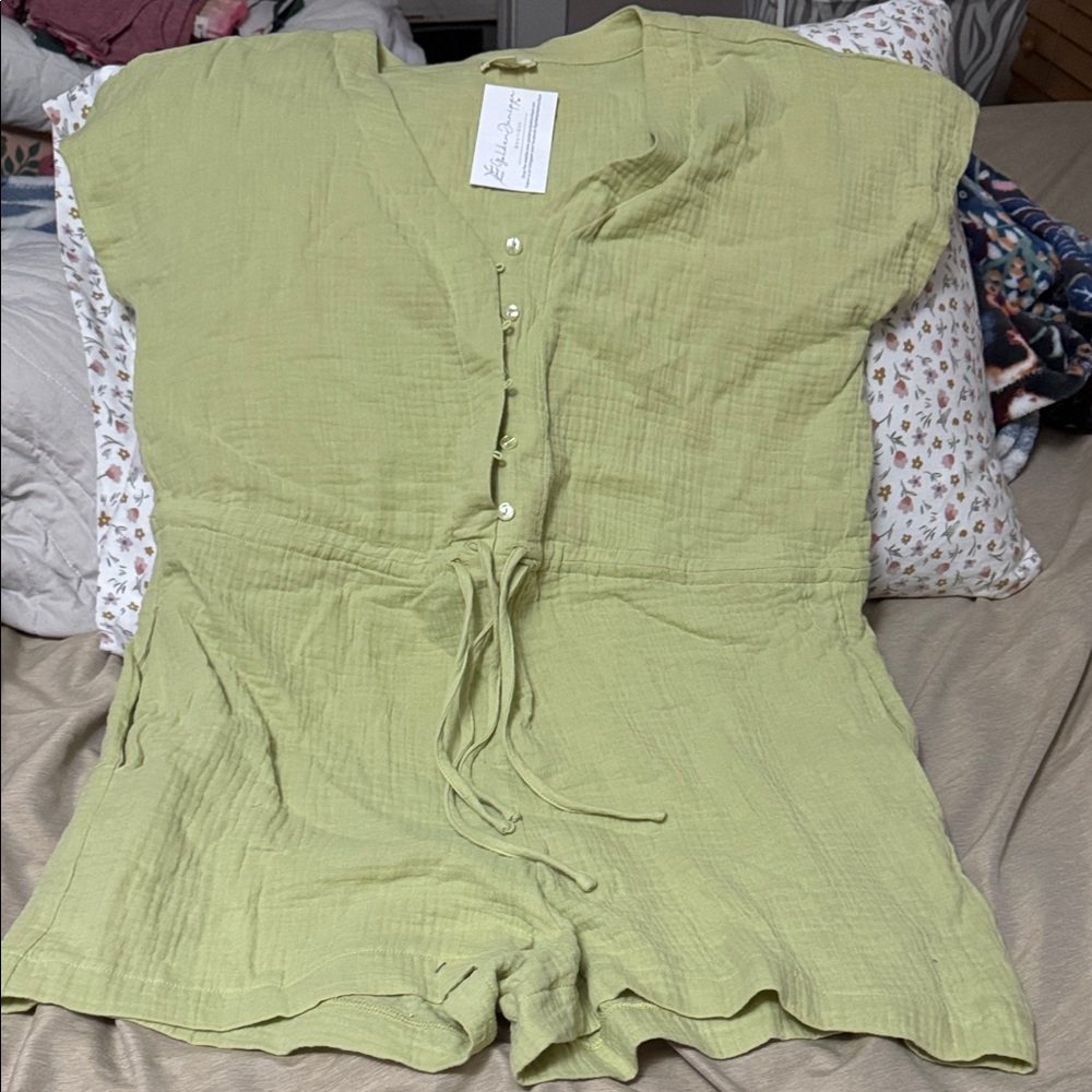 Hem & Thread Light Green Jumpsuit